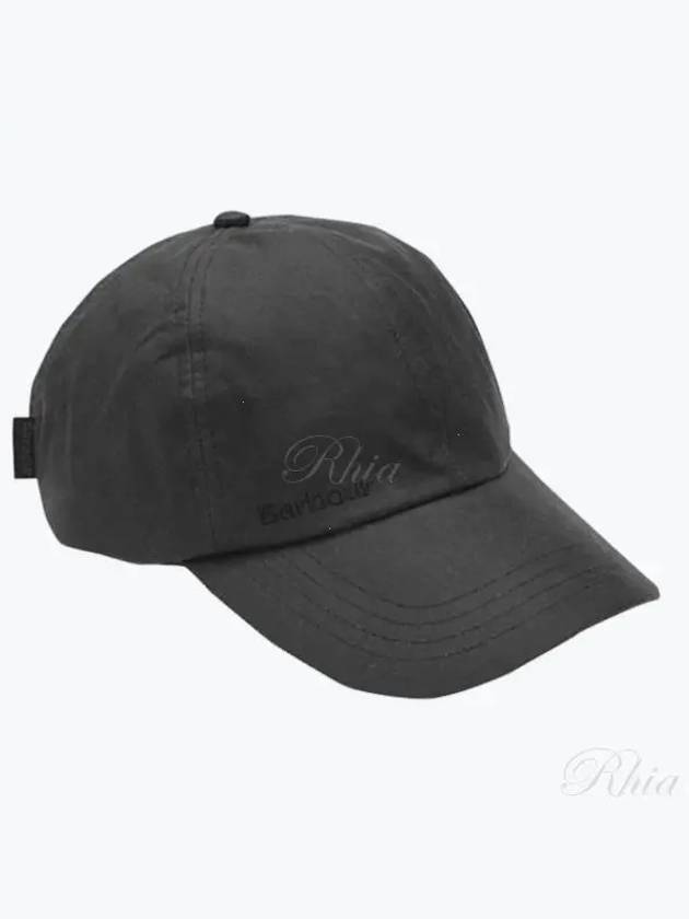 Embroidered Logo Wax Sports Ball Cap Black - BARBOUR - BALAAN 2