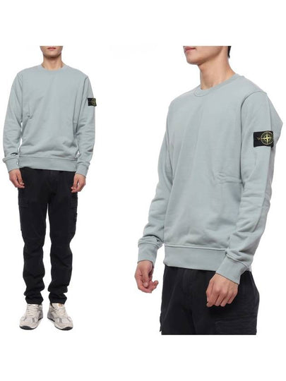 Wappen Patch Crew Neck Sweatshirt Dusty Mint - STONE ISLAND - BALAAN 2