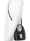 Women's Gancini Buckle Mini Hobo Shoulder Bag Black - SALVATORE FERRAGAMO - BALAAN 8