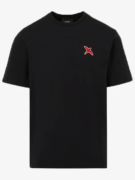 2color Axel Arigato Red Bee Bird Cotton Tshirt 17331 WHITE BLACK - AXEL ARIGATO - BALAAN 2