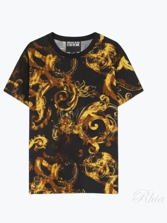 24 Watercolor Couture T Shirt 76GAH6S0 JS287 G89 - VERSACE - BALAAN 1