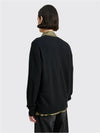 Keve Face Wool V-neck Cardigan Black - ACNE STUDIOS - BALAAN 10