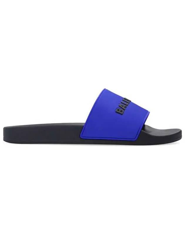 logo full slippers blue black - BALENCIAGA - BALAAN.