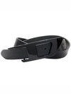 B Dlogo Leather Belt Black - DIESEL - BALAAN 2