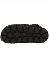 Women's Triangle Logo Shearling Lining Slippers Black - PRADA - BALAAN 6