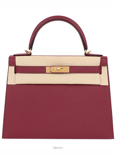 Celie Kelly 28 Rouge Grena Gold 73726 - HERMES - BALAAN 1