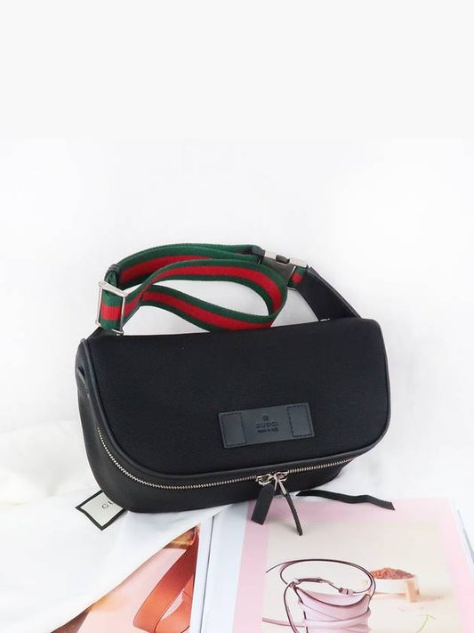 Web Line Techno Canvas Belt Bag Black - GUCCI - BALAAN 2