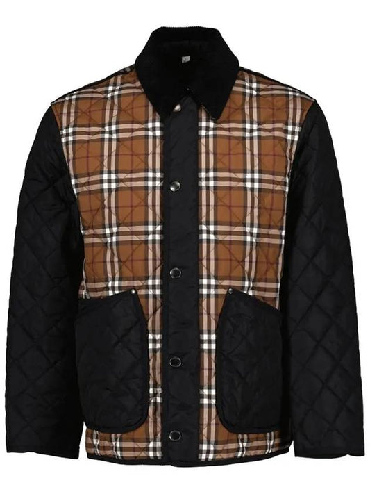 Vintage Check Quilted Jacket Brown - BURBERRY - BALAAN 2