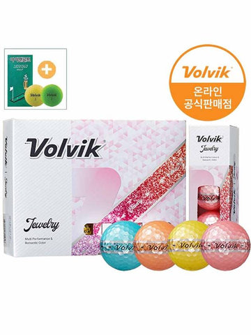 12 jewelry golf balls - VOLVIK - BALAAN 1