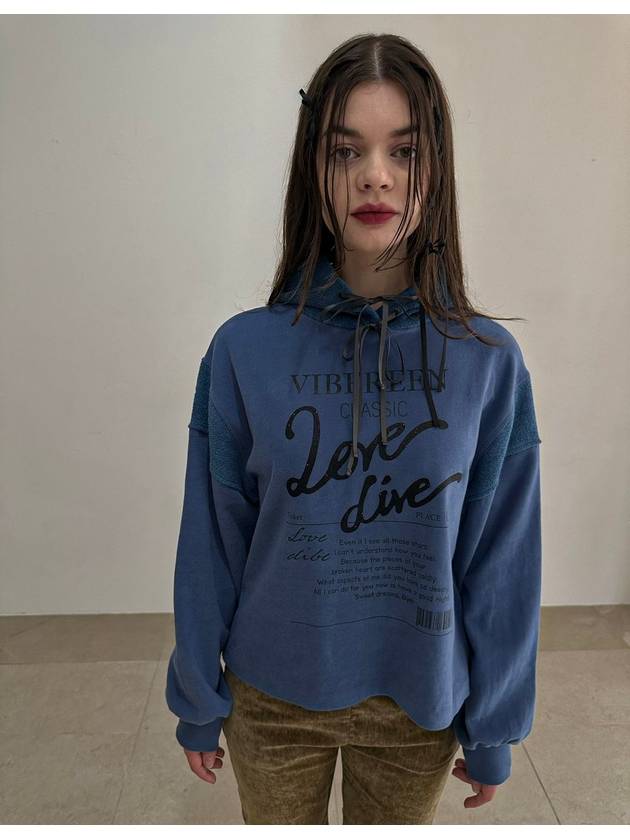 Love dive peach hoody T shirts Love dive peach hoody t-shirtdeep blue - VIBEREEN - BALAAN 8