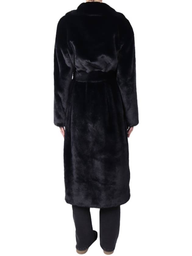Belt Fur Coat Black - HERNO - BALAAN.