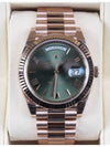 Rolex Day Date Rose Gold Olive Green 23 Years - ROLEX - BALAAN 3