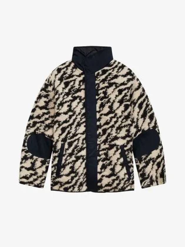 Odemmah Reversible Quilted Zebra Wool Jacket Black - ISABEL MARANT - BALAAN 2