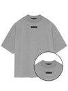 Patch Logo T Shirt Dark Oatmeal Men - FEAR OF GOD ESSENTIALS - BALAAN 1