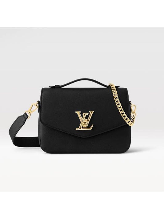 Oxford Lockme Leather Shoulder Bag Black - LOUIS VUITTON - BALAAN 2