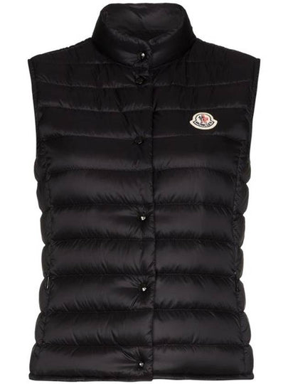 Liane Logo Patch Down Vest Black - MONCLER - BALAAN 2