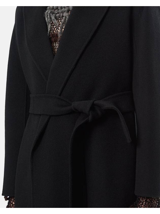 Esturian Virgin Wool Single Coat Black - S MAX MARA - BALAAN 5