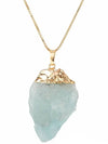 Stone Pendant CLASSICCONNECT AQUAMARINE - CRYSTAL HAZE - BALAAN 3