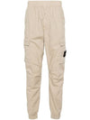 Stretch Cotton Tela Paracadute Cargo Straight Pants Sand - STONE ISLAND - BALAAN 3