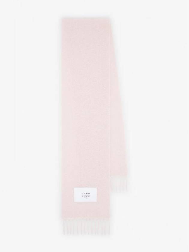 Baby Alpaca Plain Muffler Pink Unisex - MAISON KITSUNE - BALAAN 5