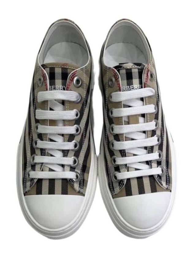 Vintage Check Cotton Sneakers Archive Beige - BURBERRY - BALAAN 6