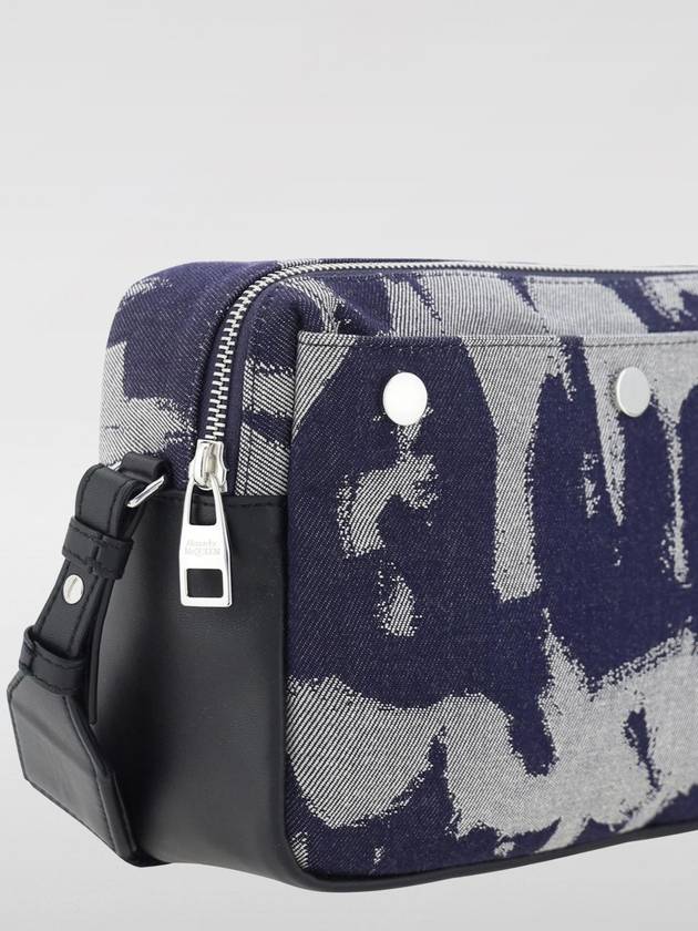 Borsa Graffiti Alexander McQueen in denim jacquard - ALEXANDER MCQUEEN - BALAAN 3