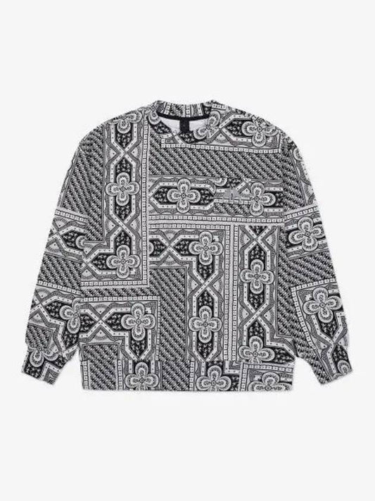 Men s Bandana Print Sweatshirt Millow Gray M13US6641124 - MOOSE KNUCKLES - BALAAN 1