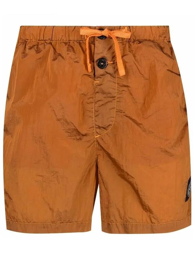 Men's Nylon Metal Swim Shorts Orange - STONE ISLAND - BALAAN 3