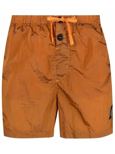 Men's Nylon Metal Swim Shorts Orange - STONE ISLAND - BALAAN 2