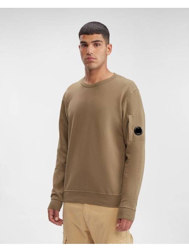 Light Fleece Sweatshirt Green - CP COMPANY - BALAAN 3