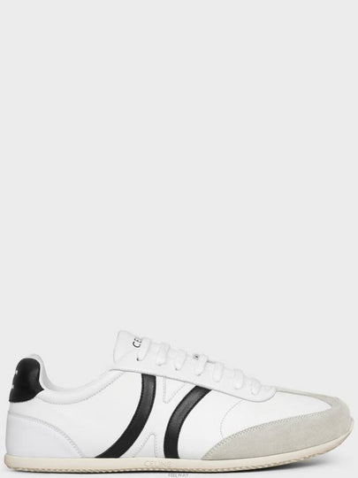 Jogger Lace Up Low Top Sneakers Black White - CELINE - BALAAN 2