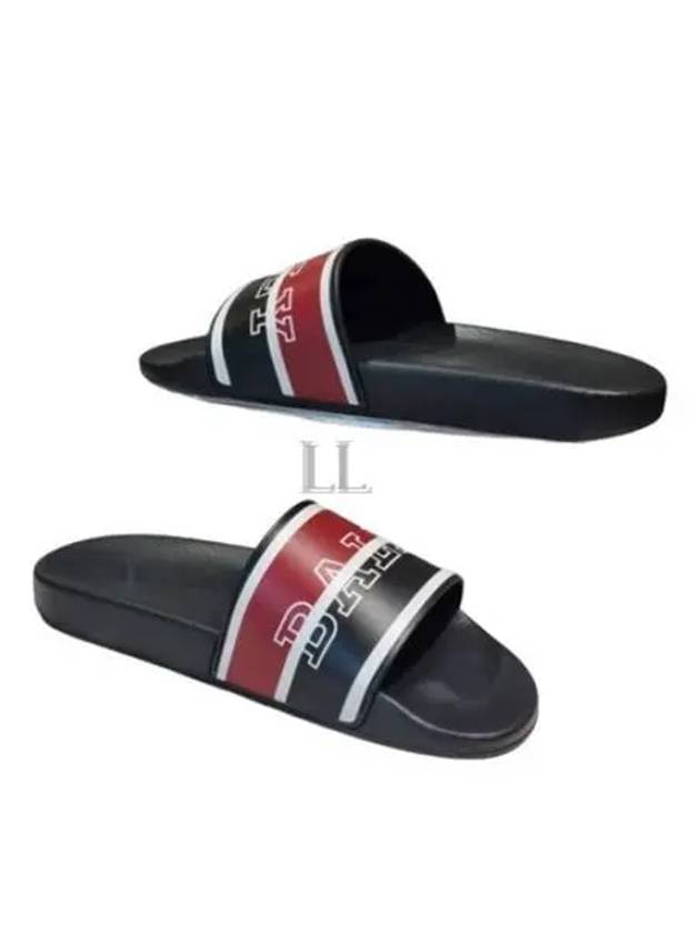 Serge Logo Slippers Black - BALLY - BALAAN 2