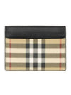 SANDON Vintage Check Card Wallet Beige - BURBERRY - BALAAN 2