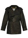 Gabardine Trench  Coat Black - BURBERRY - BALAAN 2