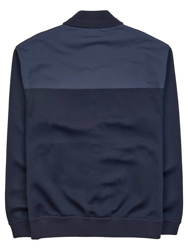 Horizon Silk Virgin Wool Bomber Jacket Navy - LORO PIANA - BALAAN 3