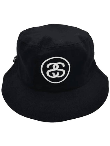 SS Link Cotton Bucket Hat Black - STUSSY - BALAAN 1