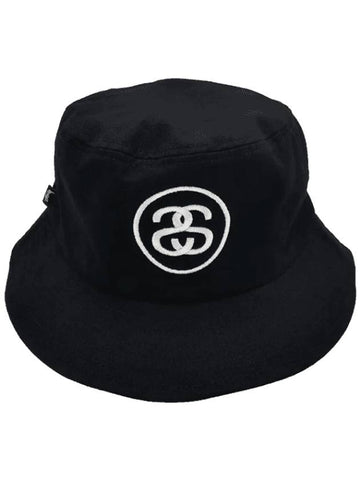 SS Link Bucket Hat Black - STUSSY - BALAAN 1