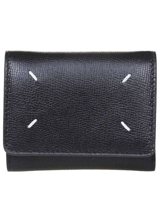 Stitch Leather Tri-Fold Half Wallet - MAISON MARGIELA - BALAAN 1