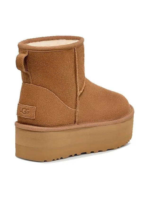 Classic Mini Platform Suede Winter Boots Chestnut - UGG - BALAAN 4