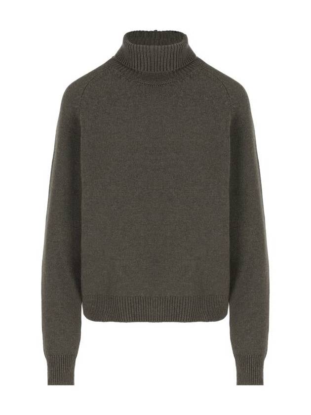 Pullover Cashmere Turtleneck Green - FENDI - BALAAN 2