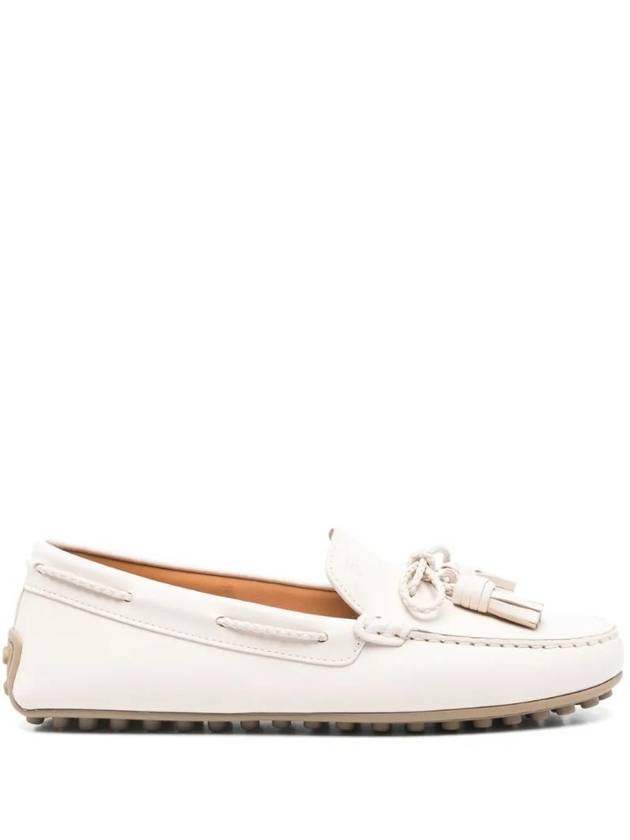 Tassel Detail Loafers Beige - TOD'S - BALAAN 1