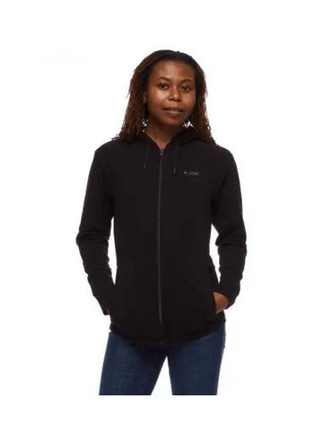 BLACK DIAMOND Mountain Transparency Full Zip Hoodie WOMENS NAWAP730095 - BLACK & BROWN - BALAAN 1