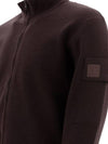 Extra Fine Zipper Cardigan Brown - CP COMPANY - BALAAN 4