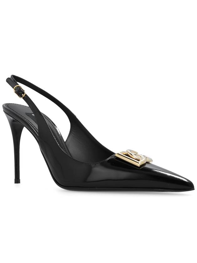 23 fw Glossy Leather Slingback Pumps Dolce GABBANA CG0680 A1037 80999 B0230462700 - DOLCE&GABBANA - BALAAN 5