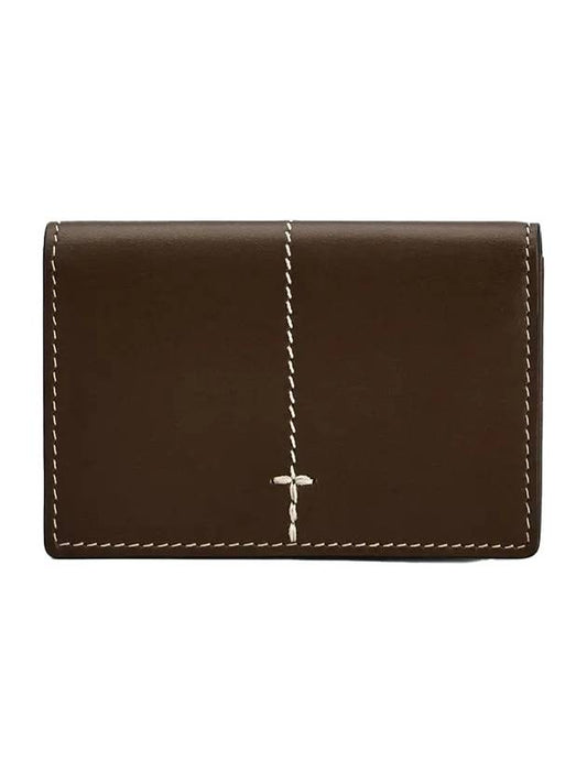 Business leather card wallet brown - TOD'S - BALAAN 1
