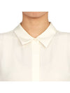 Women's Silk Sleeveless Shirt Ivory - THEORY - BALAAN 7