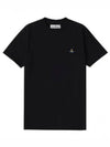 ORB Logo Cotton Short Sleeve T-Shirt Black - VIVIENNE WESTWOOD - BALAAN 2