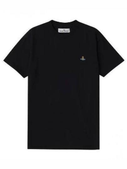 ORB Logo Cotton Short Sleeve T-Shirt Black - VIVIENNE WESTWOOD - BALAAN 2