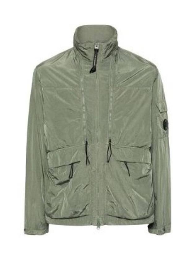 Men's Chrome-R Medium Zip-Up Jacket Green - CP COMPANY - BALAAN 3