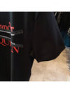 logo zipper short sleeve t-shirt black - ALEXANDER MCQUEEN - BALAAN.